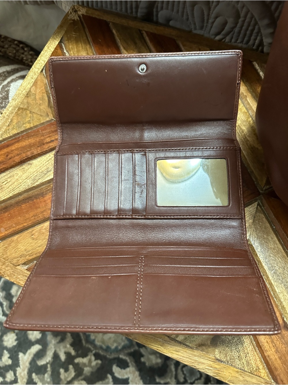 Coach Brown Leather Shoulder Hobo Bag with Matching Wallet - Picture 12 of 15